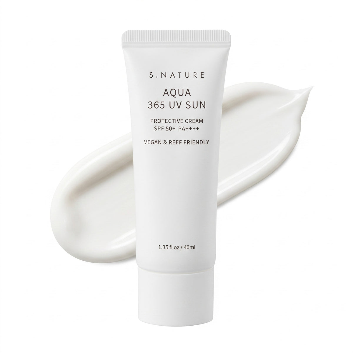 S.NATURE Aqua 365 UV Sun Cream SPF50+ PA++++ 40ml | Korean Sunscreen for All Skin Types
