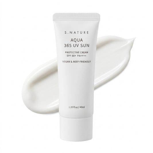 S.NATURE Aqua 365 UV Sun Cream SPF50+ PA++++ 40ml | Korean Sunscreen for All Skin Types