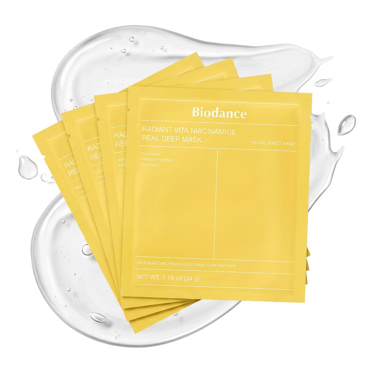 Biodance Radiant Vitao Niacinamide Real Deep Mask 4 Sheets