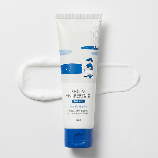 ROUND LAB For Men Birch Juice Shaving Cleansing Foam 120ml | Korean Men's Cleanser