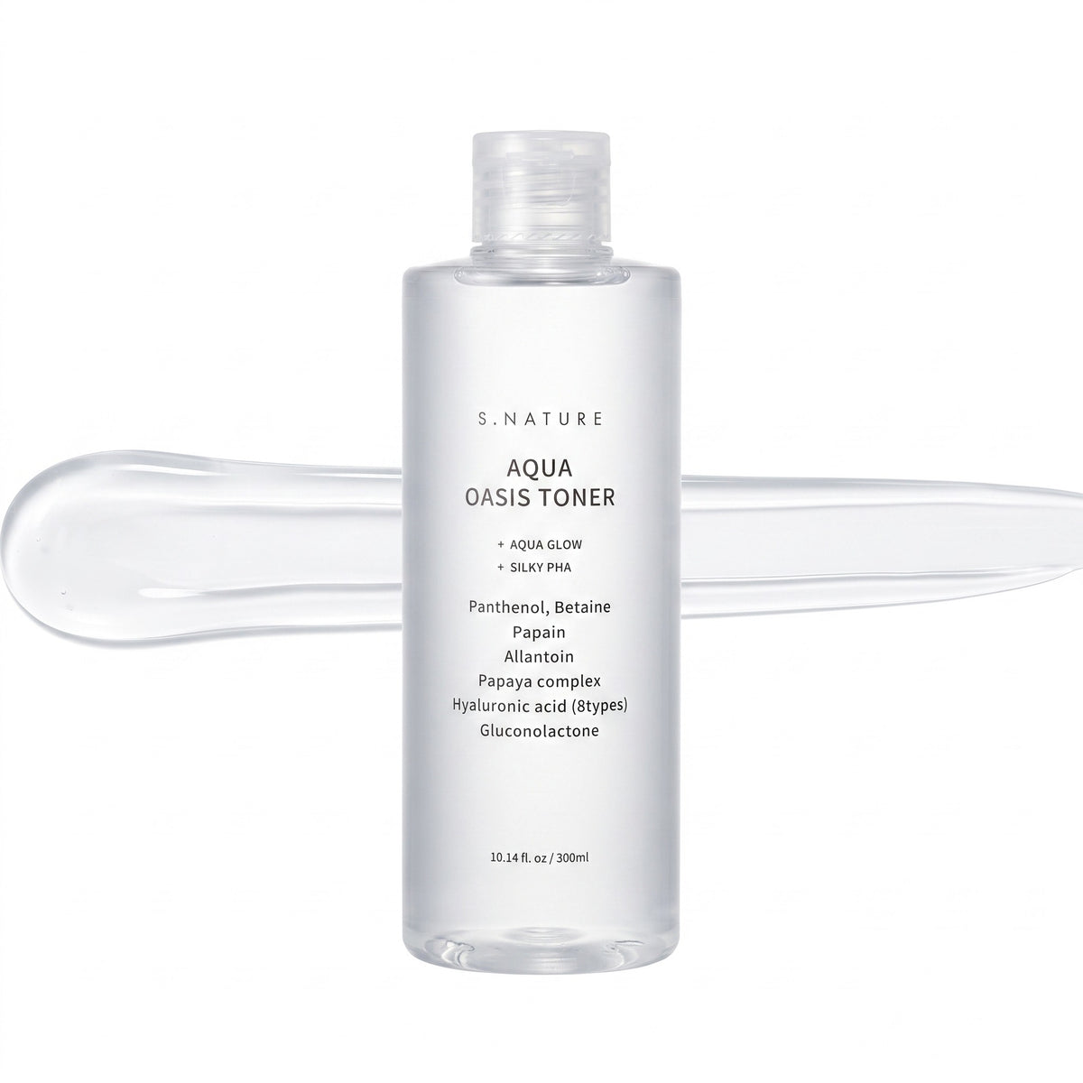 S.NATURE Aqua Oasis Toner 300ml | Korean Hydrating Toner with Hyaluronic Acid