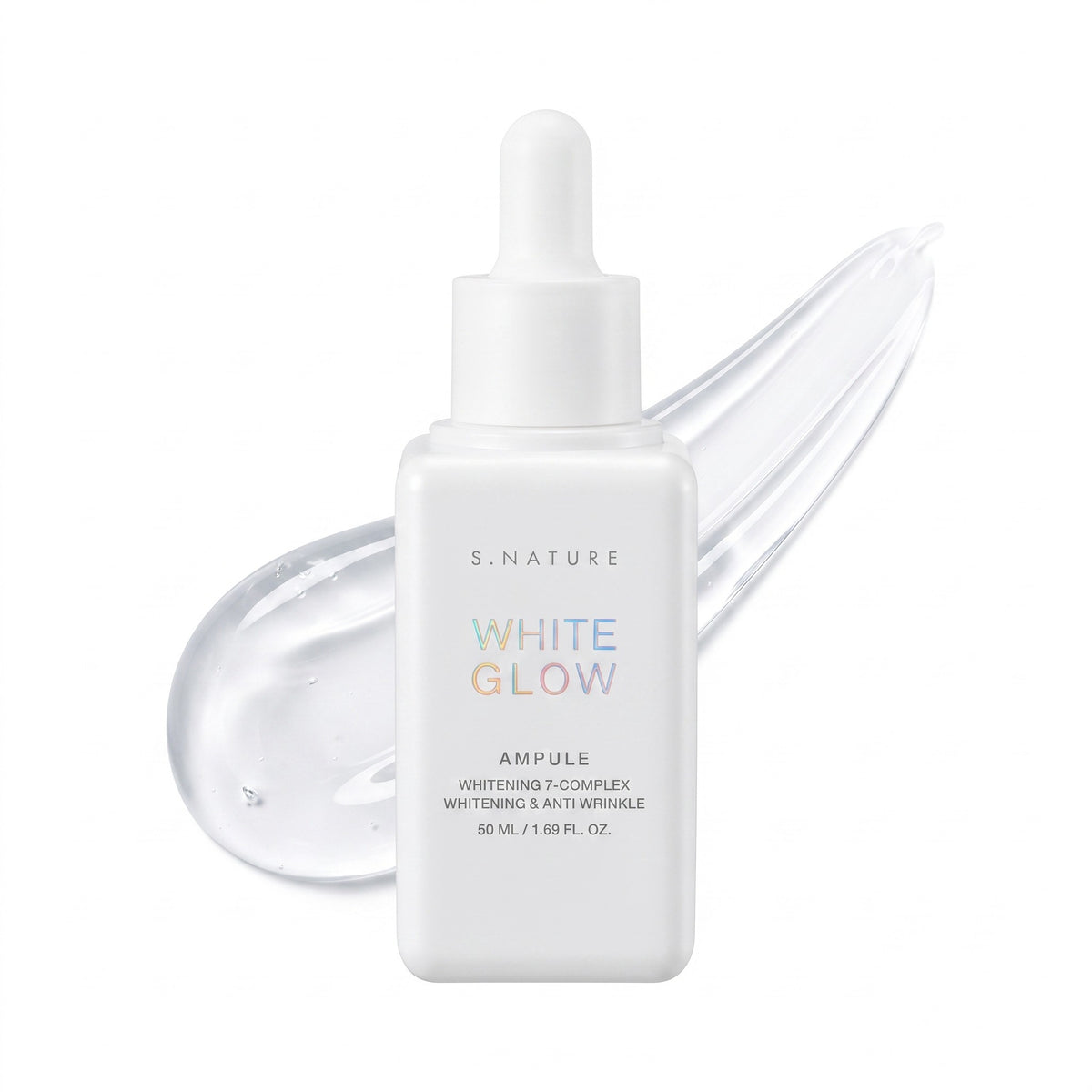 S.NATURE White Glow Ampoule 50ml | Korean Brightening Serum for All Skin Types